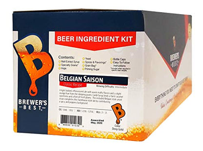 Brewer's Best Home Brew Beer Ingredient Kit (Belgian Saison) (5 Gallon) 2 pack