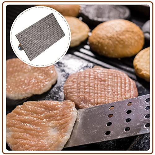 Tessco Griddle Accessories 3 Pcs 12.6 Inch Griddle Dome Cheese Melting Round Basting Cover 3 Pcs 8.2 Inch Smash Burger Press Cast Iron Meat Press and Screwdriver for Flat Top Grill BBQ