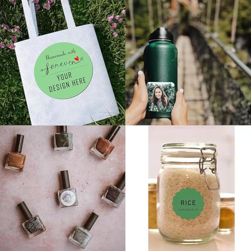 Custom Stickers for Weddings, Birthdays & Businesses - Personalized Labels with Your Logo - Waterproof, Fade and Heat Resistant - Pack of 100-1000 (Custom Text, 1 Inch) - color: Custom Text, size: very small 1 inch