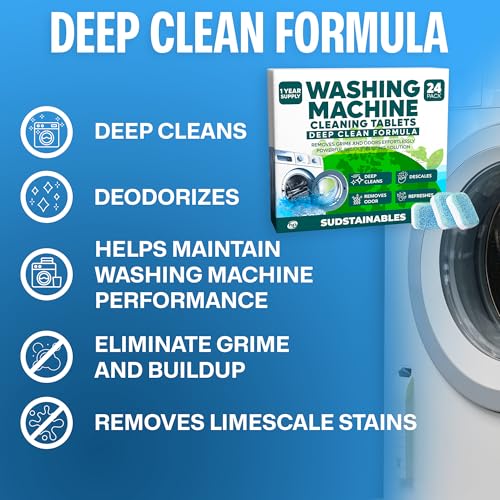 Sudstainables Water Bottle Cleaning tablets bundle with Washing Machine Cleaning tablets