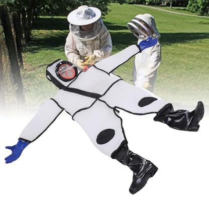 Bee Suit, 3D Cotton Beekeeping Suit, Full Body Protection with Thick Gloves for Men & Women 175-180cm (Shoe 42)