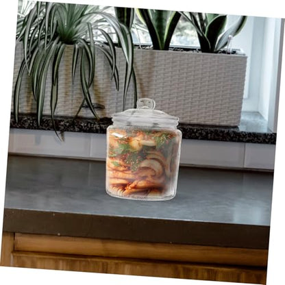 DECHOUS Airtight Glass Pickling Food Jar Capacity Clear Fermenting Canister for Kimchi Sauerkraut and More Sealing Food Storage Container
