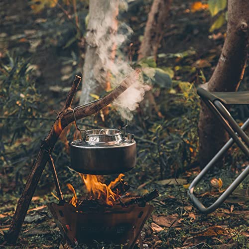 Fire-Maple Antarcti 1.5L Kettle Series | Portable Durable Bushcraft Gear Open Fire Kettle | SUS304 Stainless Steel - size: 1.6 Quarts