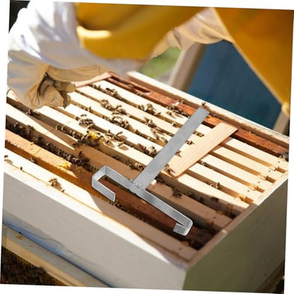 Sosoport 2pcs Beehive Frame Holder Stand Bee Frame Holder Beekeeper Tools Stainless Steel
