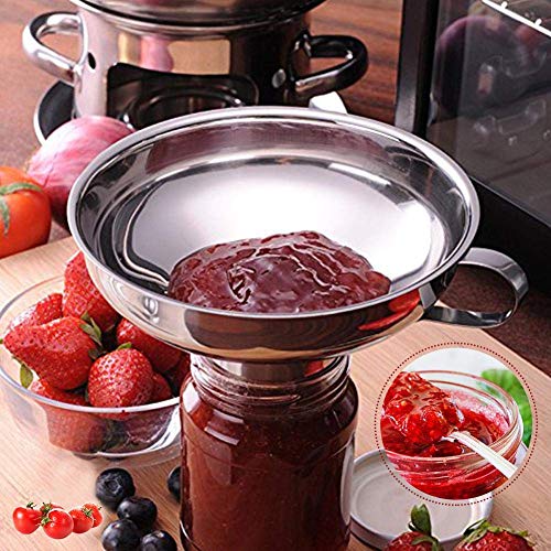 Wide Mouth Canning Funnel, Rustproof Round Shape Stainless Steel Large Canning Funnel for Rice (Rosvolawta78mfyug-10134216)