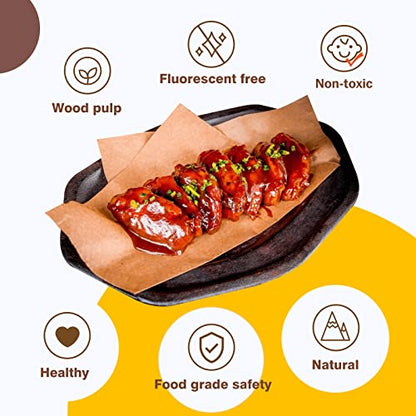 Katbite 200Pcs 18x26 inches Parchment Paper Sheets, Heavy Duty Unbleached Baking Paper, Pre-cut and Oil Proof Perfect for Steaming Cooking Bread Cake & Wrapping Foods - color: 18"x26"-200