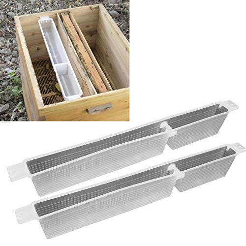 YOUTHINK Bee Feeder Feeder Frame Bee Plastic Frame 1.5L Feeding Tool for Liquid and Solid Food Large Capacity Easy Install for Beekeepers Colony Feeding