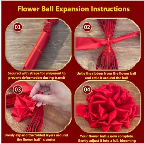 Grand Opening Ribbon-Cutting Ceremony Kit – Includes Gold Scissors, Flower Ball, Red Ribbon & White Gloves,Suitable for all ribbon-cutting and inauguration ceremonies (Embossed Handle) - style: Embossed Handle
