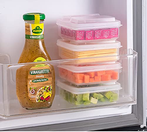 2 Pack-Plastic Sliced Cheese Storage Containers with lids Airtight Keeps Cheese Fresh and Delicious Cheese Container for Fridge