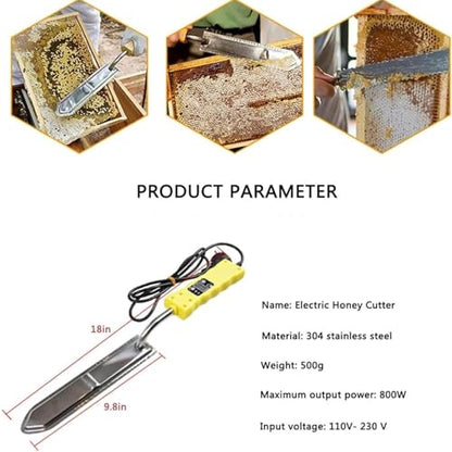 Honey Uncapping Knife, Electric Honey Extractor, Portable Stainless Steel Uncapping Knife