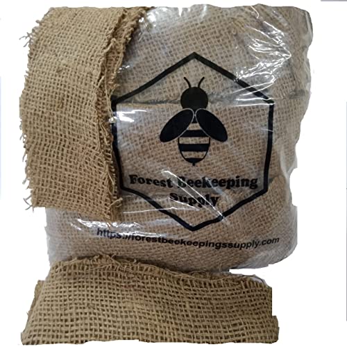 Hive Bee Smoker Fuel for Beekeeping | Jute Burlap Smoker Fuel | Lights Easily | Long Continuous Burn | Produces Light, Cool Smoke | 5 Pound Bag - size: 5 Pounds