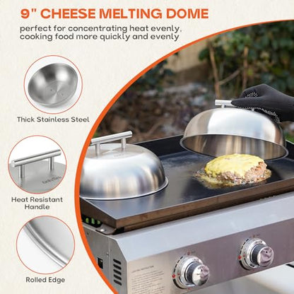 onlyfire Griddle Accessories Kit for Blackstone, Melting Dome, Grill Press