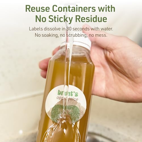 Avery Dissolvable Round Labels, Sure Feed Technology, 3" Diameter, Matte White, Print-to-The-Edge, Laser/Inkjet Printable, 150 Labels Total - style: 150 labels