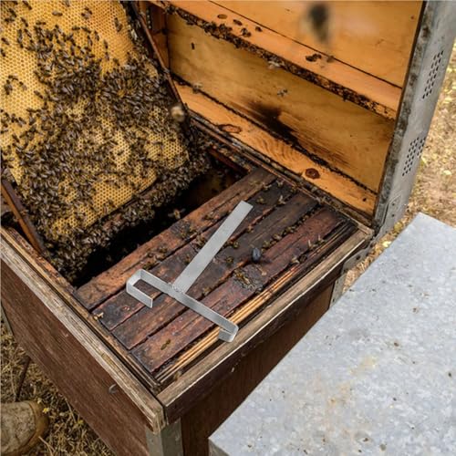 2Pcs Stainless Steel Beekeeping Perch Stand Multifunctional Tool for Storing Frames and Equipment Beehive Frame Holde