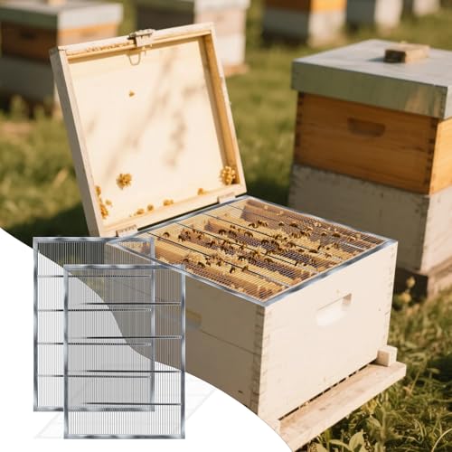 2Pcs Metal Queen Excluder Beehive Queen Bee Excluder Beekeeping Queen Excluders Beekeeping Tools (8 Frame 2Pcs) - size: 8 Frame 2Pcs