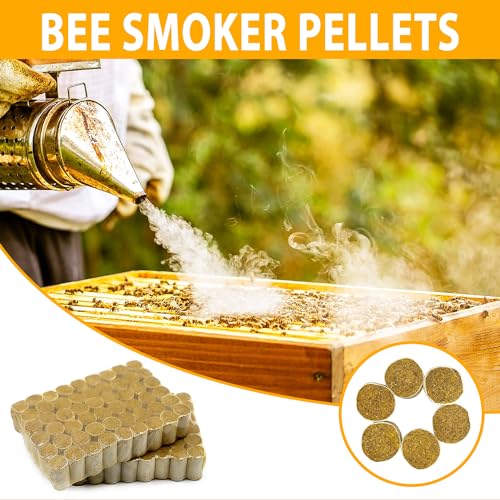 OZBEE Smoker Fuel Pellets | Natural Beekeeping Smoker Pellets Premium Eco-Friendly Bee Hive Smoker Fuel for Beekeeping Supplies | 108 Pcs - 54 Pcs Per Pack