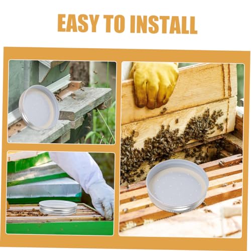 VICASKY 6Pcs Beekeeping Water Feeder Durable Bee Drinking Device for Beehive Entrance Easy to Install Feeder for Bees Farms and Apiaries Watering Station for Beekeeping