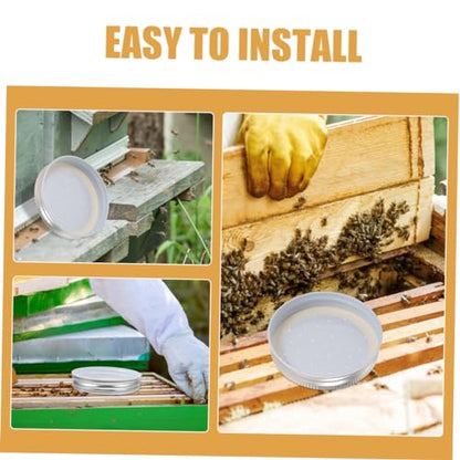VICASKY 6Pcs Beekeeping Water Feeder Durable Bee Drinking Device for Beehive Entrance Easy to Install Feeder for Bees Farms and Apiaries Watering Station for Beekeeping
