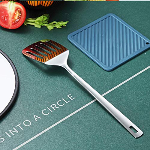 Stainless Steel Spatulas, Berglander Slotted Turner, Metal Turner For Cooking, Kitchen For Nonstick Cookware, Barbecue Spatulas, Dishwasher Safe, Easy to Clean - size: E. Slotted Turner