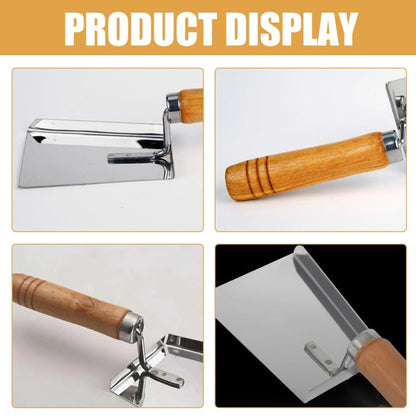 Totority Beehive Cleaning Shovel 7.87 Inch Stainless Steel Hive Scraper with Comfortable Grip for Efficient Wax and Debris Removal Beekeeping Tool