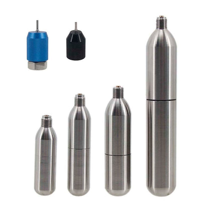 Home Brew Equipment Kegging Tools Refillable Co2 Cartridge 3/8-24UNF Thread Co2 Dispensing Accessory for Cocktails, Seltzers, Carbonated Growlers Beer Keg (Refill Adapter Cga320)