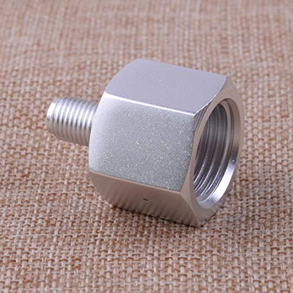 Replacement Part for M.C Aluminum Alloy Soda Stream CO2 Adapter Connector CGA320 To 3/8-24UNF for Mini Regulator Homebrew Beer
