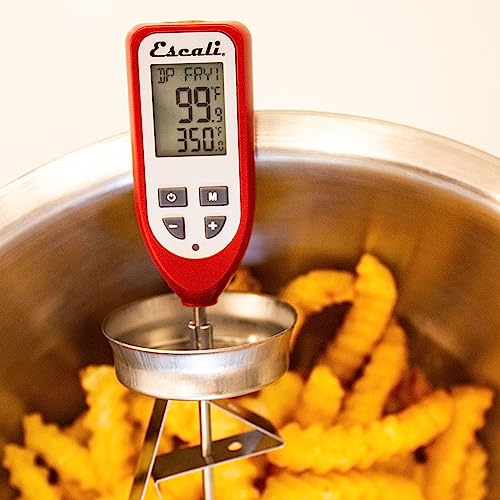 Escali DHC1 Digital Deep Fry Thermometer and Candy Thermometer with Pot Clip and Oil Temperature Gauge for Frying - style: Digital