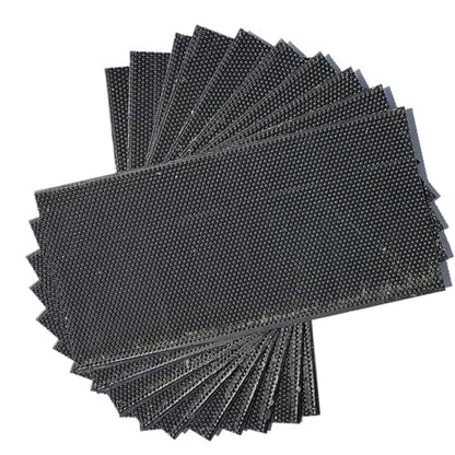 30pcs/Pack Plastic Foundation Sheet for Bee Frame Wax Coated Foundation Sheet Beehive Frame Foundation Sheet Beekeeping Supplies Cell Size 5.4mm (Deep Size: 425 * 212mm) - size: Deep Size: 425*212mm