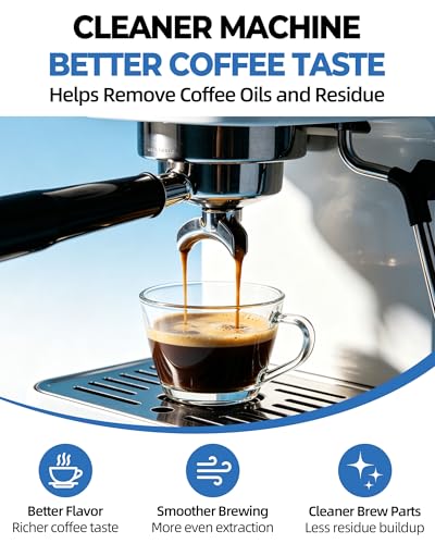 32 Tabs Replacement Espresso Cleaning Tablets for Breville Machines BEC250, Compatible with Breville Barista Express, Gaggia, DeLonghi, Jura & Philips | Removes Coffee Oils, Residue & Buildup