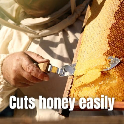 SunVara Beekeeping Stainless-Steel Electric uncapping Knife for Beekeeper bee Keeper Honey Wax Scraper Honey uncapping Cutter Tool - Apicultura Equipment & Bee Hive Tools Honey bee Keeping Equipment