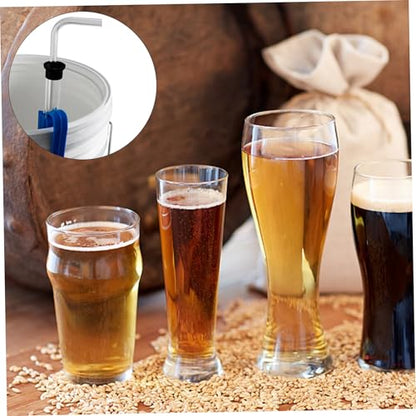 14 Inch Auto Siphon Pump with Tubing and Clamp, Clear Wine Making Kit for Small Batch Beer Kombucha and Wine Brewing