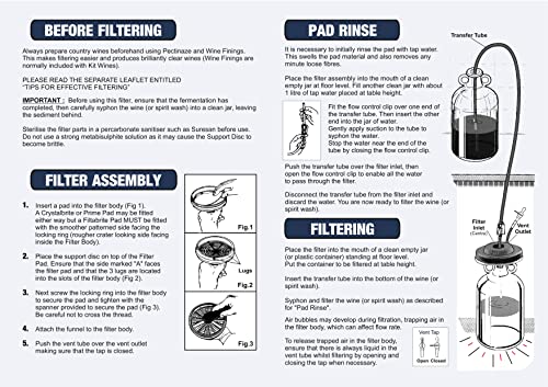 Harris Filters Balliihoo Homebrew MkIII Vinbrite Wine Filter Kit