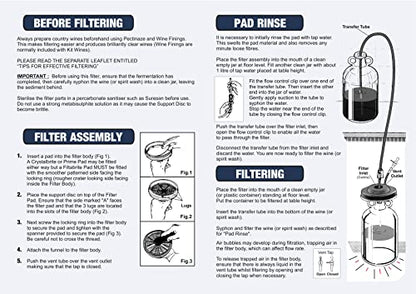 Harris Filters Balliihoo Homebrew MkIII Vinbrite Wine Filter Kit