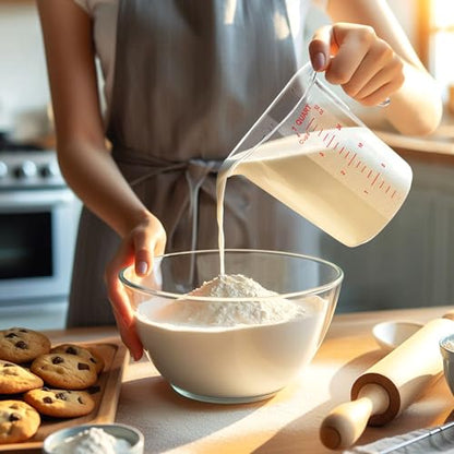 Amazing Abby - Melissa - 32-Ounce Plastic Measuring Pitcher (1-Pack), 4-Cup (1-Quart) Food-Grade Measuring Jug, Unbreakable, Stackable, Dishwasher-Safe, Great for Oil, Vinegar, Flour, and More - style: 1-Pack