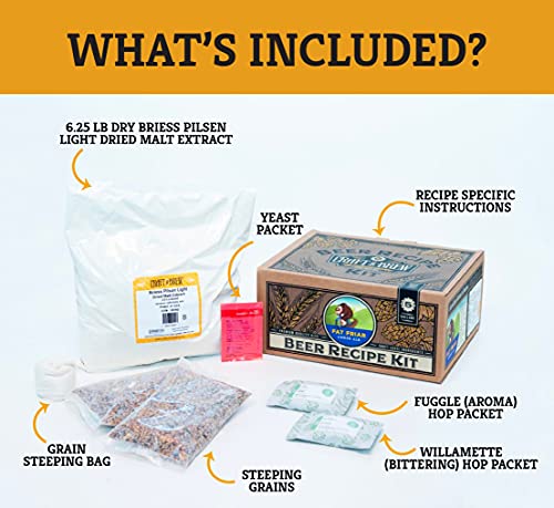 Craft a Brew - Beer Recipe Kit - Fat Friar Amber Ale - Home Brewing Ingredient Refill - Beer Making Supplies - Includes Hops, Yeast, Malts, Extracts - 5 Gallons - color: Fat Friar Amber Ale