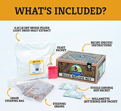 Craft a Brew - Beer Recipe Kit - Fat Friar Amber Ale - Home Brewing Ingredient Refill - Beer Making Supplies - Includes Hops, Yeast, Malts, Extracts - 5 Gallons - color: Fat Friar Amber Ale