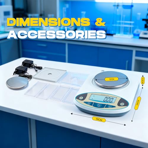 CGOLDENWALL High Precision Lab Scale Digital Analytical Electronic Balance Laboratory Precision Scale Jewelry Scales Kitchen Precision Weighing Electronic Scales 0.01g Calibrated (2000g, 0.01g) - size: 2000g