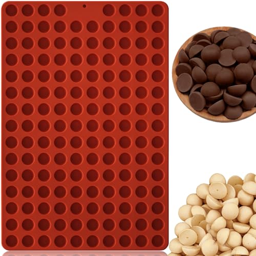 HKNMTT Mini Semi Sphere Shape Molds Silicone, 148 Cavities Round Baking Moulds for Dog Treats Snack Candy Chocolate Chip Cookie Wax Yogurt Melts, Oven Safe Small Half Ball Pellet Sheets - style: Mini Semi Sphere - 1PC