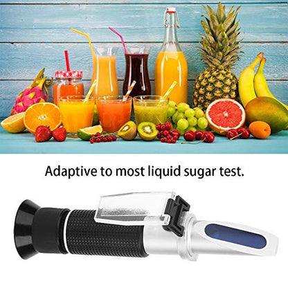 Emoshayoga Veterinarian Refractometer for Colostrum refractometro Refractometer Sugar Test Meter 0 20% with Accurant Index for Automatic Temperature Compensation