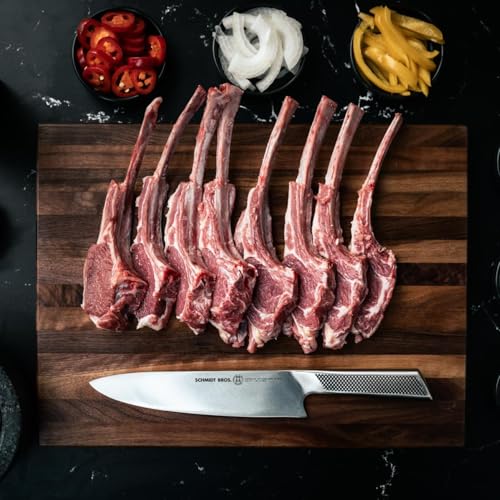 Schmidt Brothers - Gridiron Series - 10-Piece Knife Set, High-Carbon Stainless Steel Cutlery with White Ash Wood Knife Block - color: Gridiron
