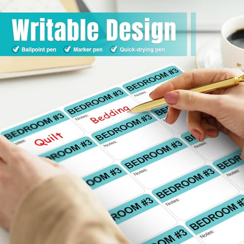 Kingtac 600 Writable Home Moving Stichers - 2' x 3', 20 Color-Coded Home Moving Packing Labels with Fragile, Extra, Heavy Options.Stick to Cardboard Boxes and Plastic Bins, No Extra Tape Needed - color: Mov-0305-40-600pcs