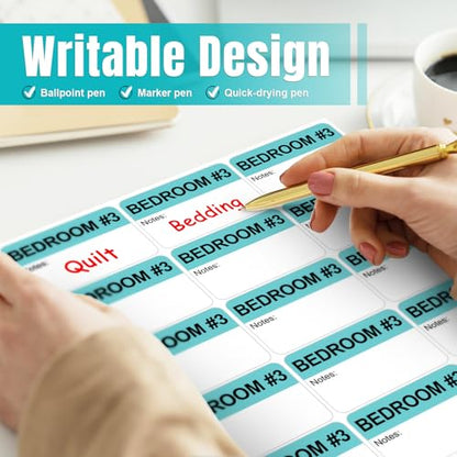 Kingtac 600 Writable Home Moving Stichers - 2' x 3', 20 Color-Coded Home Moving Packing Labels with Fragile, Extra, Heavy Options.Stick to Cardboard Boxes and Plastic Bins, No Extra Tape Needed - color: Mov-0305-40-600pcs