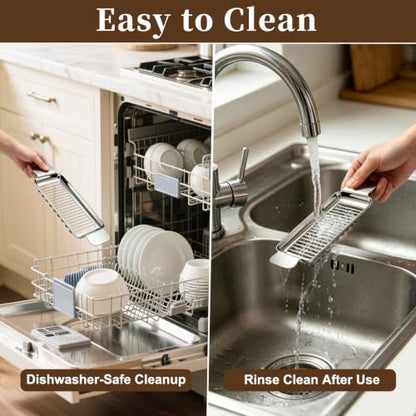 Butter Cutter and Cheese Slicer, Dishwasher-Safe Stainless Steel | Wire slicer for butter sticks, soft cheese, eggs, tofu, fruit, and lunch meat; ergonomic grip, easy cleanup