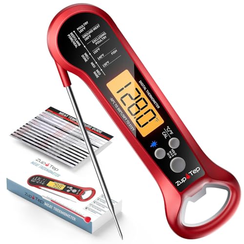 Meat Thermometer Digital – Instant Read Food Thermometer for Cooking with Long Probe and Backlit Display, Fast Accurate Temperature for Grill, BBQ, Smoker, Candy, Kitchen Essentials