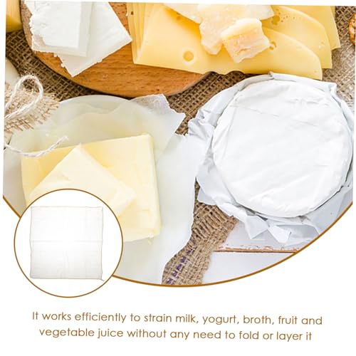 Alipis 6pcs Reusable Cheesecloth Filter Cloth for Straining Draining and Tofu Making Unbleached Multi-use Kitchen Essential for Cheese Yogurt and Juicing