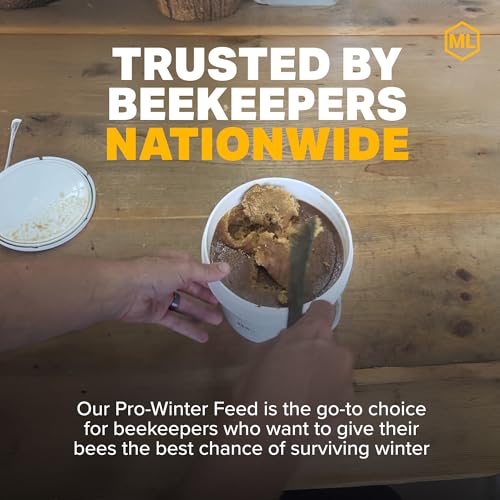 Mann Lake Pro-Winter Feed for Bees, Winter Patties for Beehive Feeding, Supports Colony Survival During Winter, Low Protein Formula for Overwintering Methods, Beekeeping Supplies for Cold Weather,40lb