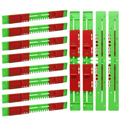 12 Pcs Entrance Reducer and Mouse Guard, for 10-Frame Bee Hive Entrance Reducer, Red Adjustable Door Panel Beehive Entrance Gate, Beekeeper Tool Length 14.76 Inch - size: 14.76in-12P-Beehive Entrance-Green+Red