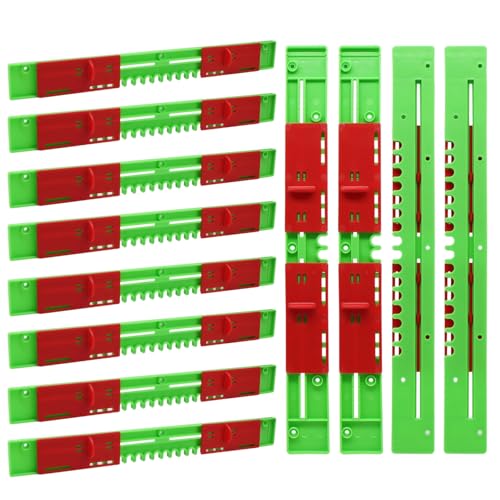 12 Pcs Entrance Reducer and Mouse Guard, for 10-Frame Bee Hive Entrance Reducer, Red Adjustable Door Panel Beehive Entrance Gate, Beekeeper Tool Length 14.76 Inch - size: 14.76in-12P-Beehive Entrance-Green+Red