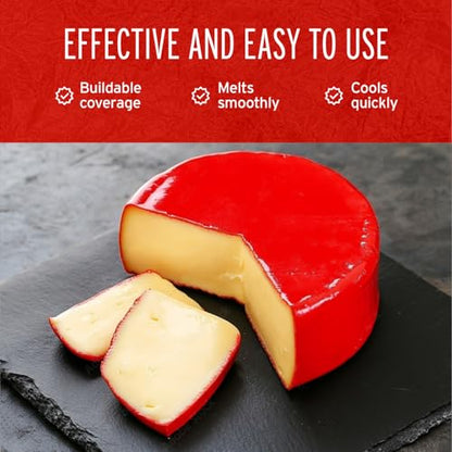Blended Waxes, Inc. Cheese Wax Block - Black - 1 Block (1, Red) - color: Red