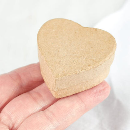 Factory Direct Craft Pack of 24 Small Paper Mache Heart Boxes for Party Favors, Gift Boxes and Personalized Gifts - color: 24 Small Heart Boxes
